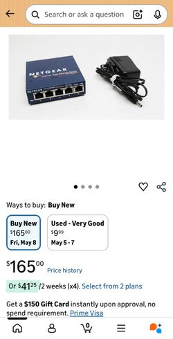 Netgear ethernet switch model fs105