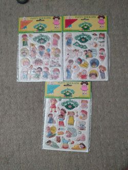 1983 Cabbage Patch Puffy Stickers