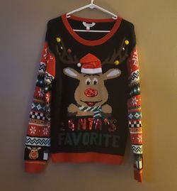 "Santa's favorite" Christmas sweater