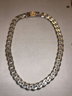 BIG ASS SILVER & GOLD LOCK CHAIN TRADE OR CASH