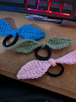 Crochet scrunchies