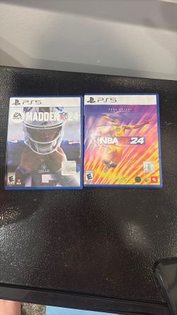 Madden  24 and nba 2k 24