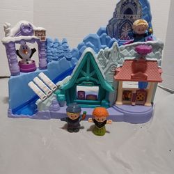 Little People Frozen Castle Elsa Anna Kristoff Olaf Figures