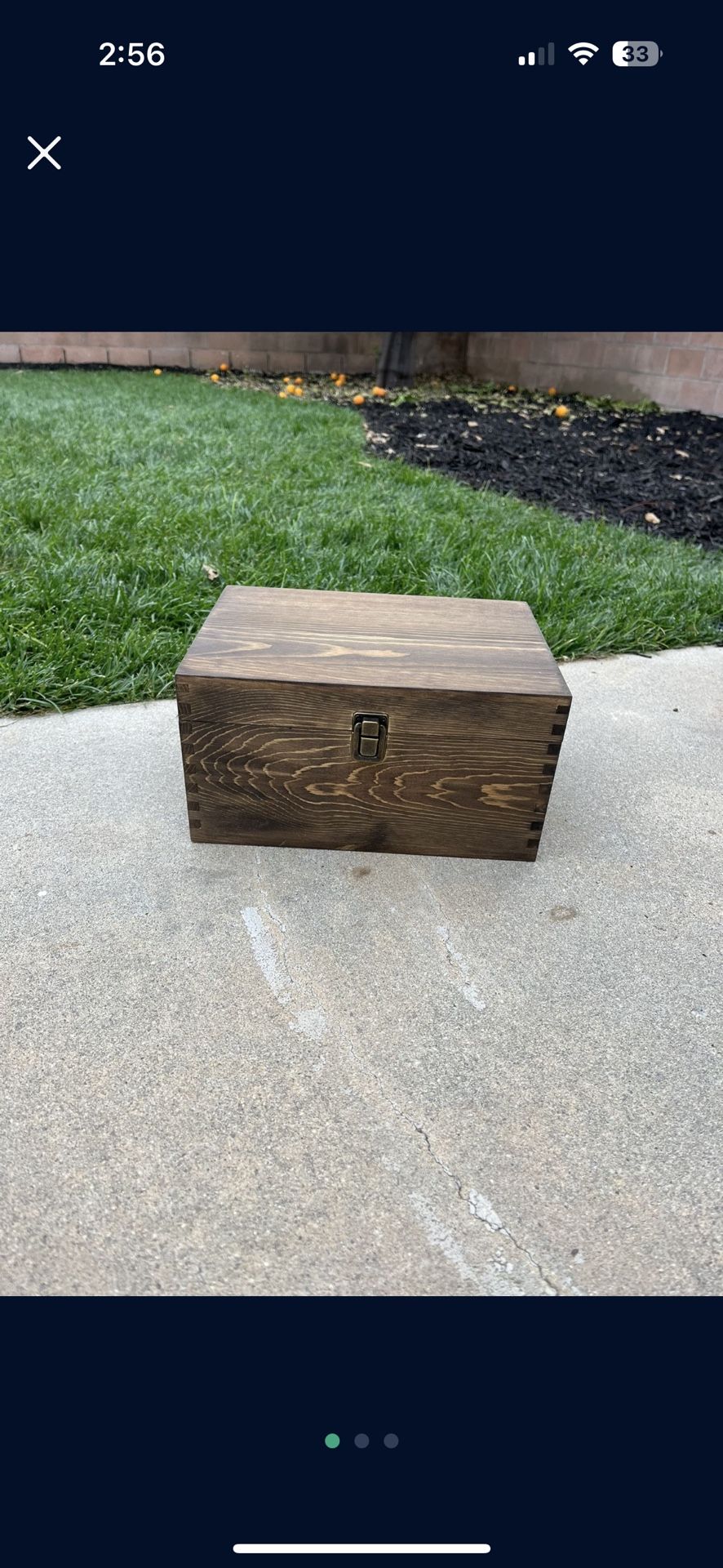 Wooden Wedding Card Box