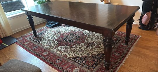 Pottery Barn Solid Wood Dining Room Table Seats up to 12