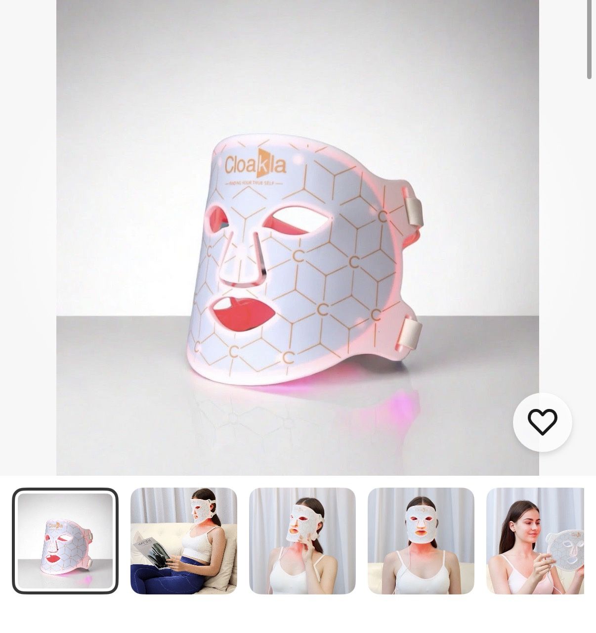 LED Light Therapy Facial Mask 7 Color Photon Face Skin Rejuvenation Anti Aging