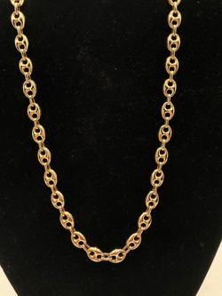 18k puffed mariner chain 20” inches 26 grams