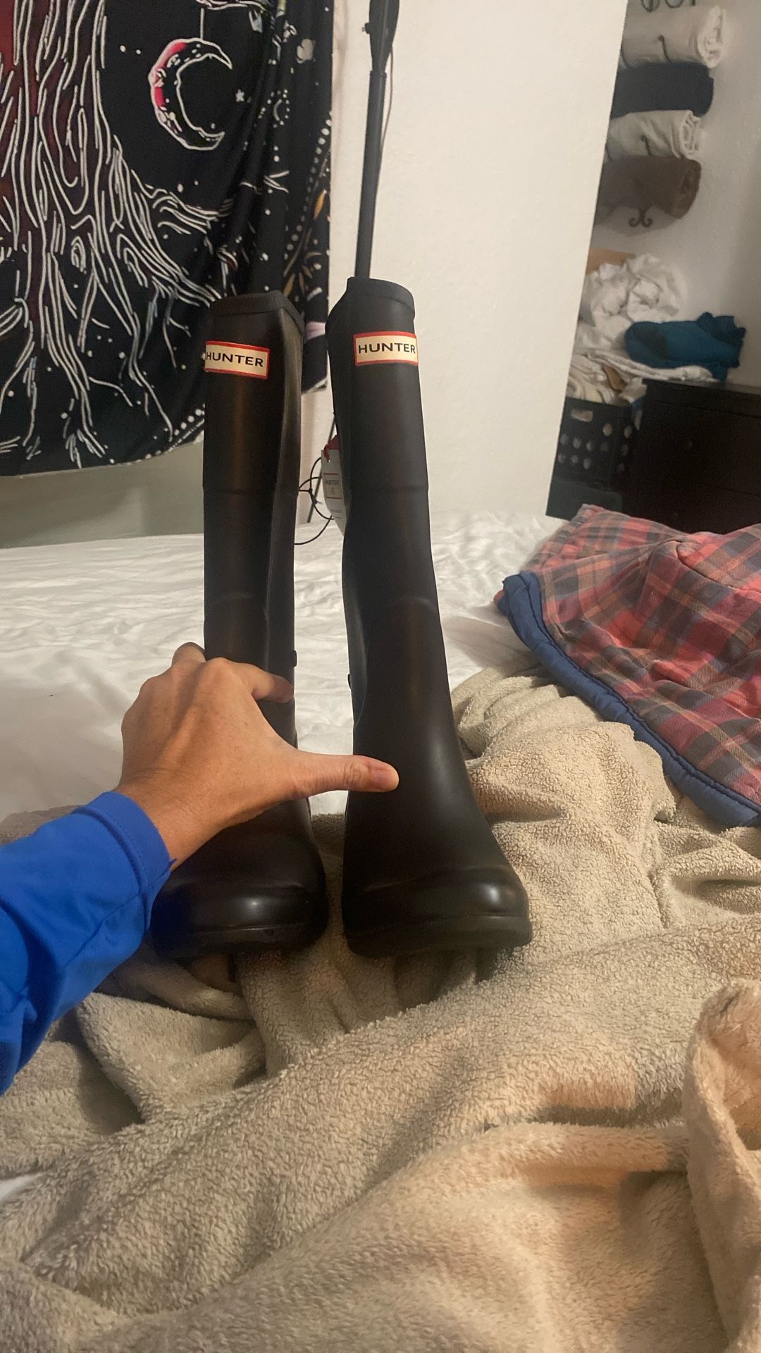 Black Hunter women’s size 8 rain boots