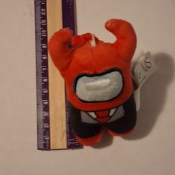 Among Us Red Plush Bag Chip Key Chain