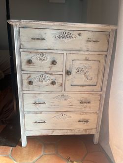 French Country distressed antique white  *great restoration project*