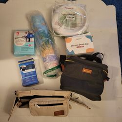 Mixed Baby Lot New Travel Bag Stroller Organizer Tub Nonslip Mat Portable Potty Silicone Snack Cups