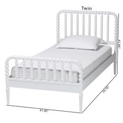 White twin Bed Frame 