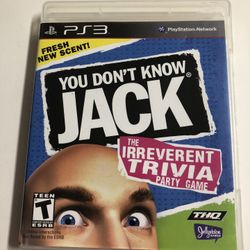 PS3 You Dont Know Jack Video Game 
