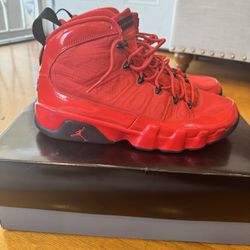 Men Jordan 9 “Chile Red”
