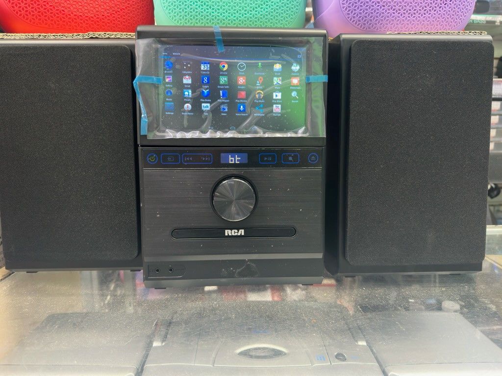 Excellent Gift π Item. Rca Bluetooth Shelf System With Detachable Tablet Screen. CD Bluetooth Ratio. Remote Control. Brand New In Box.