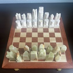 Hand Made Rock Chess Set 