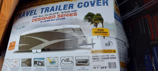 Travel trailer cover