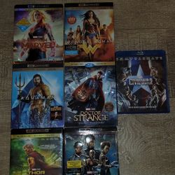 (7) 4k UltrahD BluRay Digital DVDS