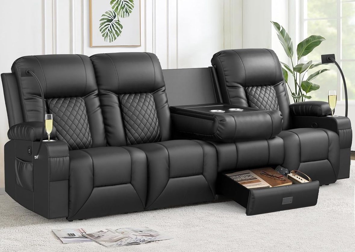 BRAND NEW 4 Seat dual Recliner Sofa