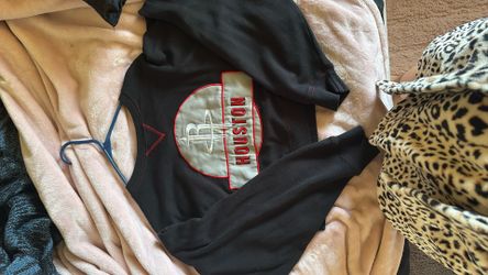 Oversized Cropped Houston Rockets Crewneck