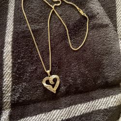 Franco 16inch 10kt Necklace & Charm