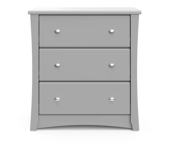 3 Drawer End Table Grey