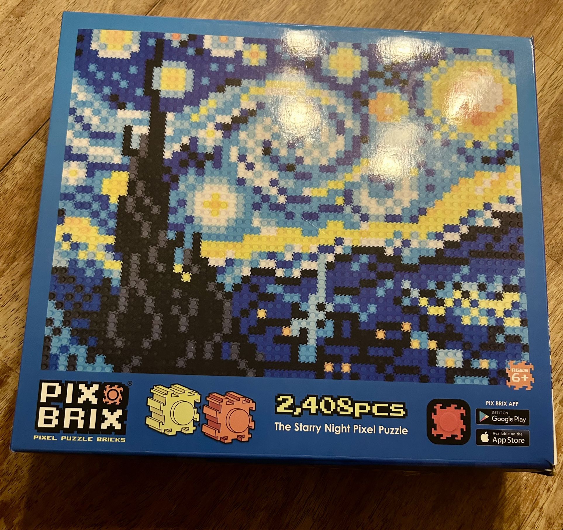 Pix Brix Pixel Art Puzzle Bricks - Starry Night Pixel Puzzle