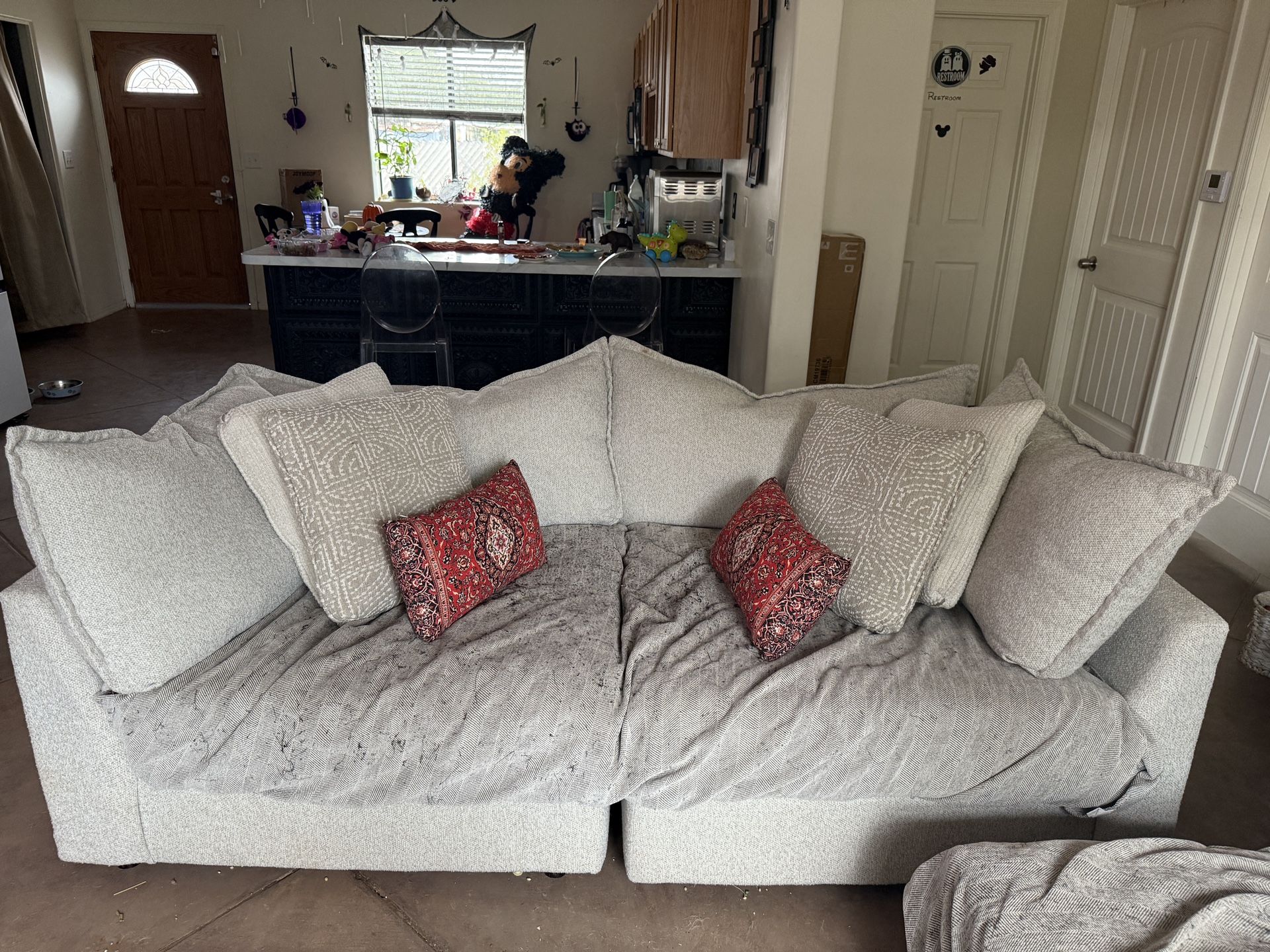 Deep Cushion Sofa New Condition