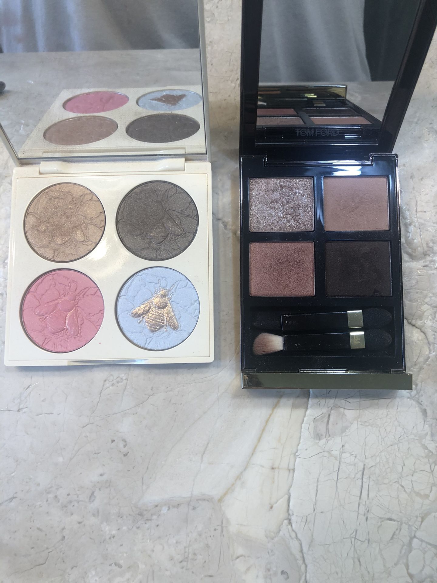 Tom Ford and chantecaille eye palette