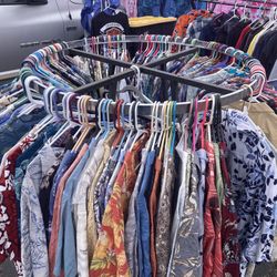 Approx 150 Mens Hawaiian Shirts Different Sizes