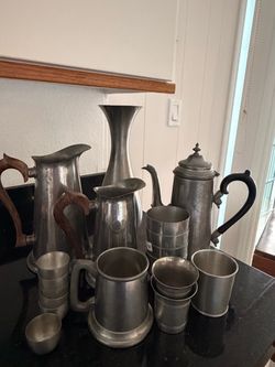 Vintage Pewter Serveware Collection
