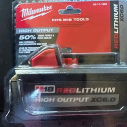 Milwaukee M18 REDLITHIUM HIGH OUTPUT XC6.0 Battery Pack (Model 48-11-1865)