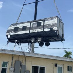 Rv Trailer,Shed Relocate Movemos Casita De Patio Crane 