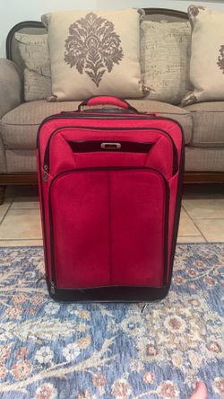 Red Skyway Carry On Roller Suitcase