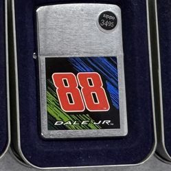 Dale Earnhardt Jr. #88 NASCAR Zippo Lighter – Brushed Chrome Collectible