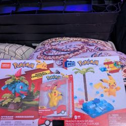 Pokemon construx and figure bundle 