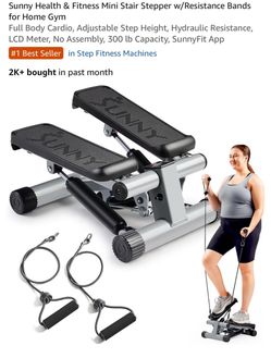Mini Stair Stepper with Resistance Bands