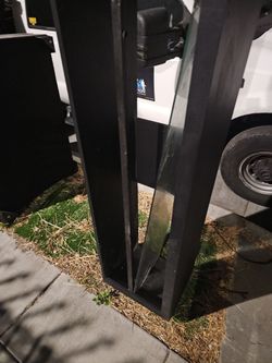 Tv stand with glass shelf