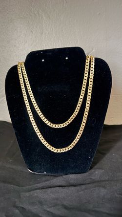 18kt Gold Plated 22in Cuban Link