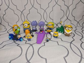 Despicable Me McDonalds Happy Meal Mix Brands Toys Set Of 14 Minions Gru