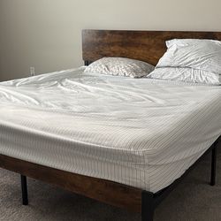 King Size Bed (mattress and Bed Frame)
