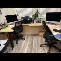 Misc Office furniture desks and file cabinets