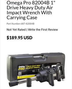 Omega pro impact gun. For tractors and trailers. 