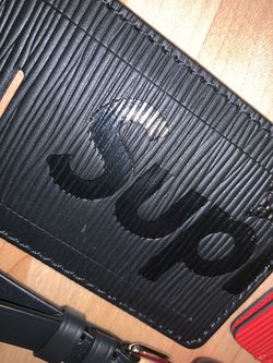 Louis Vuitton supreme luggage tag BLACK ONLY