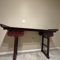 Entryway Wood Console Table 