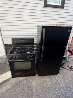 Fridge and stove