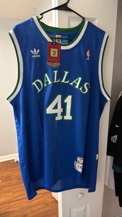 Dallas Mavericks #41 Adidas Hardwood Classics Jersey