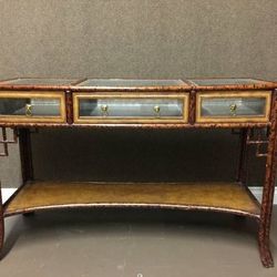 Antique Bamboo Showcases. 