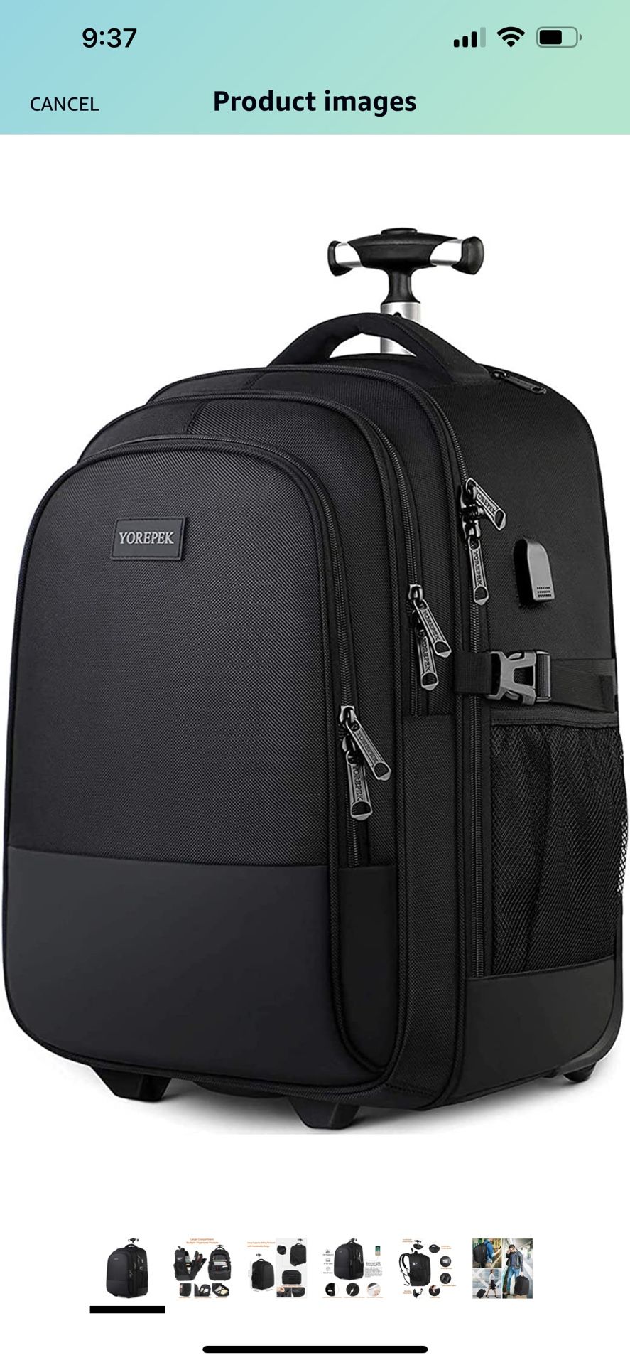 Backpack With Rolling Option 