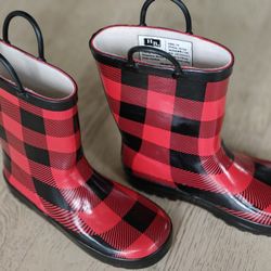 HB Red Kids Rain Boots (1Y)